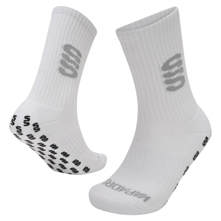 Blaze Netball - Quarter Gripper Sock - White