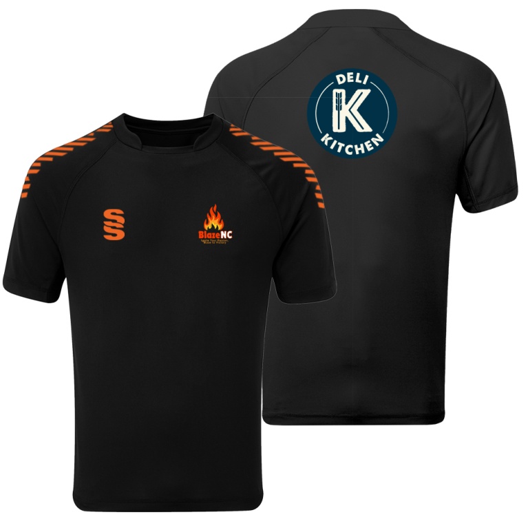 Blaze Netball - Sponsored Dual Games Shirt - Black - Unisex Fit