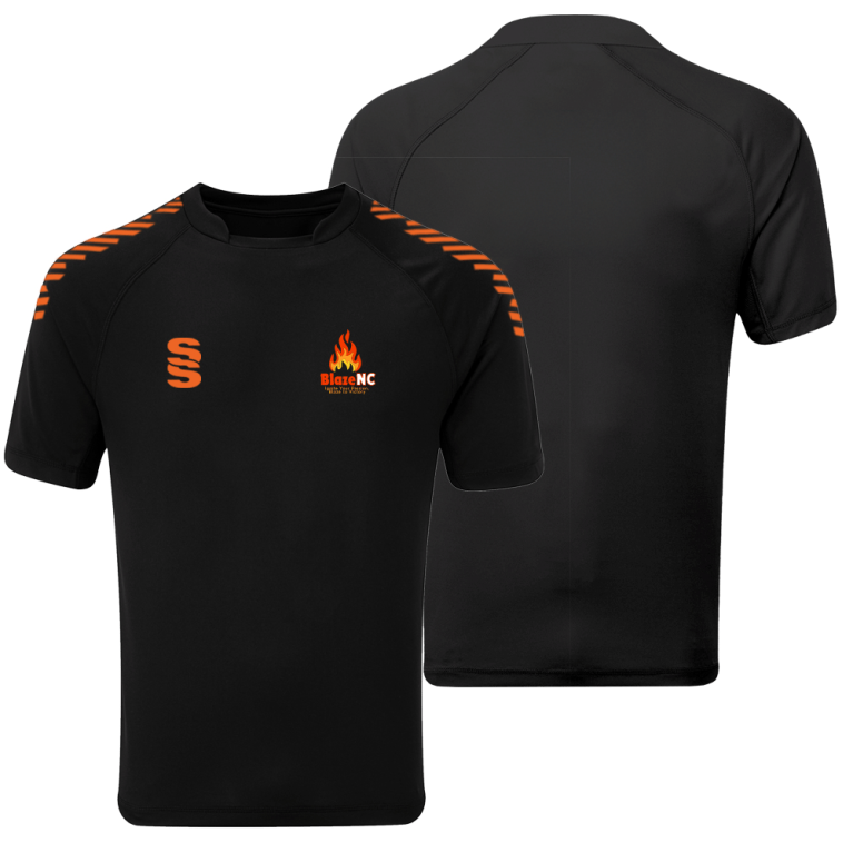 Blaze Netball - Dual Games Shirt - Black - Unisex Fit