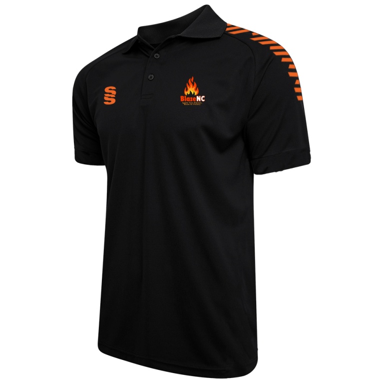 Blaze Netball - Dual Solid Polo Shirt - Unisex Fit